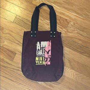 AE 1977 large maroon bag